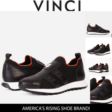 Load image into Gallery viewer, The Aslan Black Knitted &amp; Leather Men Sneaker
