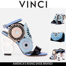 Load image into Gallery viewer, The Parama Blue Leather Ankle Strap Women Sandal