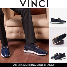 Load image into Gallery viewer, The Padova Navy Blue Leather Men Sneaker