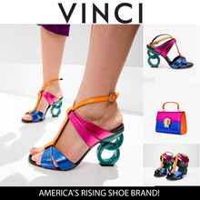 Load image into Gallery viewer, The Duffryn Multicolor T-Strap Leather Women Sandal