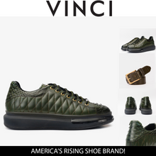 Load image into Gallery viewer, The Adler Green Snk Leather Men Sneaker Limited Edition