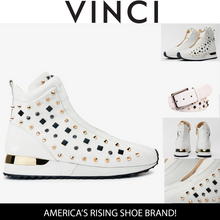 Load image into Gallery viewer, The Infanta High-Top White Spike Leather Men Sneaker Limited Edition