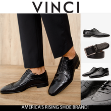 Load image into Gallery viewer, The Alabama Black Wingtip Oxford Men Shoe