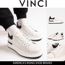 Load image into Gallery viewer, The Linq White Leather Men Sneaker