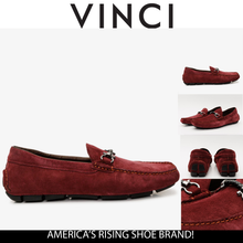 Load image into Gallery viewer, The Bari Burgundy Suede Leather Bit Drive Loafer Men  Shoe
