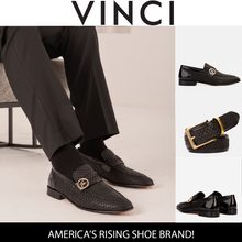Load image into Gallery viewer, The Monarch Black Leather Men Dress Shoe