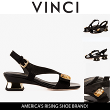 Load image into Gallery viewer, The Iconic Black Leather Women Sandal
