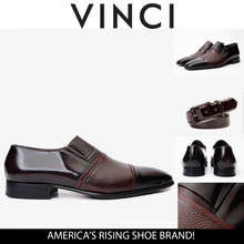 Load image into Gallery viewer, The Everest Burgundy &amp; Burneshed Leather Cap Toe Dress Loafer Men Shoe