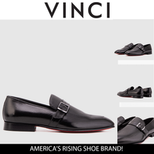 Load image into Gallery viewer, The Marquez Black Baby Buffalo &amp; Deer Leather Loafer Men Shoe