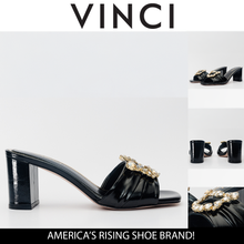 Load image into Gallery viewer, The Micro Black Leather Women Sandal