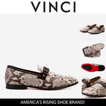 Load image into Gallery viewer, The Boss Pyth Naturel White Color Bit Loafer Men Shoe