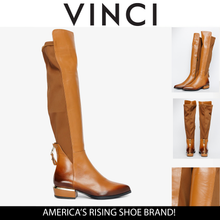Load image into Gallery viewer, The Fairoks Tan Leather Knee High Women Boot