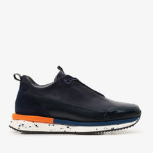 Load image into Gallery viewer, The Milford Navy Blue  Leather Men Sneaker
