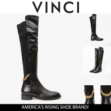 Load image into Gallery viewer, The Tallin Black Leather Knee High Women Boot