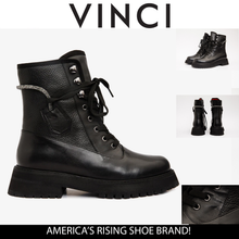 Load image into Gallery viewer, The Arata Black Leather Lace-Up Ankle Women Boot With a Side Zipper