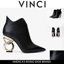 Load image into Gallery viewer, The Abriel Black Leather Ankle Women Boot