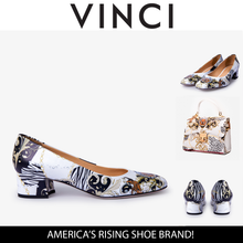 Load image into Gallery viewer, The Perugia White Leather Lower Heel Pump Women Shoe