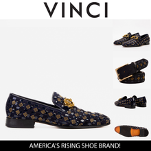 Load image into Gallery viewer, The Vicino Shoe Navy Blue Bit Dress Loafer Men Shoe