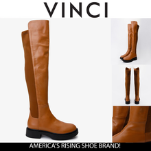 Load image into Gallery viewer, The  Harmony Belle Tan Leather Knee High Women Boot