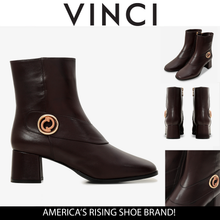 Load image into Gallery viewer, The Windsor Brown Leather Block Heel Women Boot