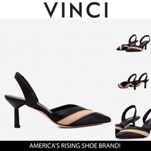 Load image into Gallery viewer, The Riviera Black &amp; Raffia Slingback Women  Sandal