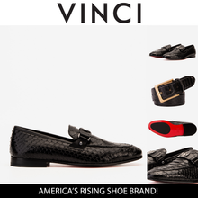 Load image into Gallery viewer, The Boss Pyth Black Shoe Bit Loafer Men Shoe