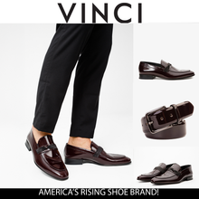 Load image into Gallery viewer, The Dodoma Burgundy Patent Leather Loafer Men Shoe