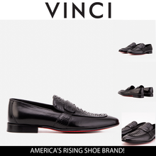 Load image into Gallery viewer, The Dorian Black Python &amp; Baby Buffalo Leather Loafer Men Shoe