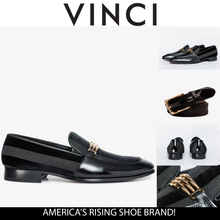 Load image into Gallery viewer, The Pontalto Leather Men Shoe Black Bit Loafer