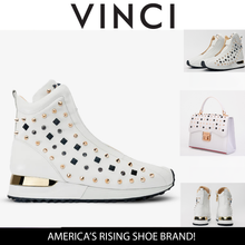 Load image into Gallery viewer, The Infanta High-Top White Spike Leather Women Sneaker Limited Edition