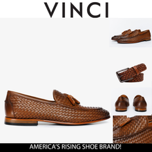 Load image into Gallery viewer, The Mclean Shoe Tan Woven Tassel Loafer Men  Shoe