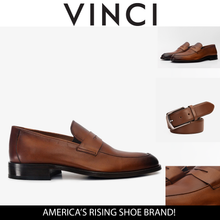 Load image into Gallery viewer, The Marinka Tan Leather Shoe Penny Loafer Men Shoe