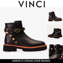 Load image into Gallery viewer, The Prag Black Leather Ankle Women Boot