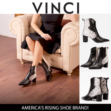 Load image into Gallery viewer, The Saturn Natural Pythn Leather Block Heel Women Boot