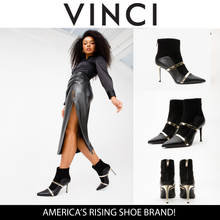Load image into Gallery viewer, The Manila Black Leather Ankle Women Boot