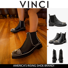 Load image into Gallery viewer, The Vuvulane Black Spike Leather Ankle Women Boot