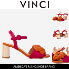 Load image into Gallery viewer, The Salerno Fuchsia Leather Women Sandal