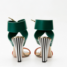 Load image into Gallery viewer, The Bloke Ankle Strap Multicolor Leather Women Sandal