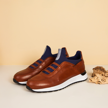 Load image into Gallery viewer, The Sonoma Tan Leather Men Sneaker