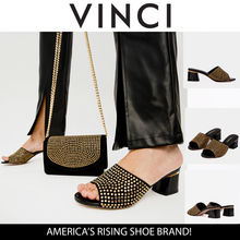 Load image into Gallery viewer, The Ailano Gold Glitter Leather Women Sandal
