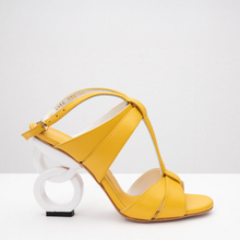 Load image into Gallery viewer, The Duffryn Yellow T-Strap Leather Women Sandal