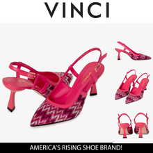Load image into Gallery viewer, The Napoli Fuchsia Leather Slingback Women Sandal
