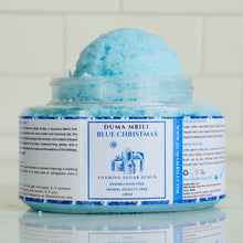 Load image into Gallery viewer, Blue Christmas Foaming Sugar Scrub