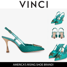 Load image into Gallery viewer, The Luna Turquoise Leather Slingback Women Sandal