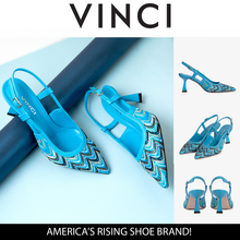 Load image into Gallery viewer, The Napoli Blue Leather Slingback Women Sandal