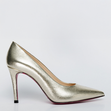Load image into Gallery viewer, The Ege Gold Leather Pump Fuchsia Sole Women Shoe