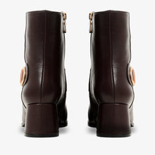 Load image into Gallery viewer, The Windsor Brown Leather Block Heel Women Boot