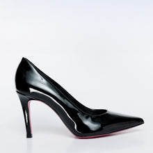 Load image into Gallery viewer, The Ege Black Patent Leather Pump Fuchsia Sole Women Shoe