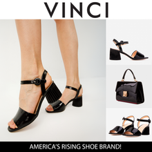 Load image into Gallery viewer, The Bamba Black Patent Leather Women Sandal