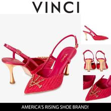 Load image into Gallery viewer, The Luna Fuchsia Leather Slingback Women Sandal